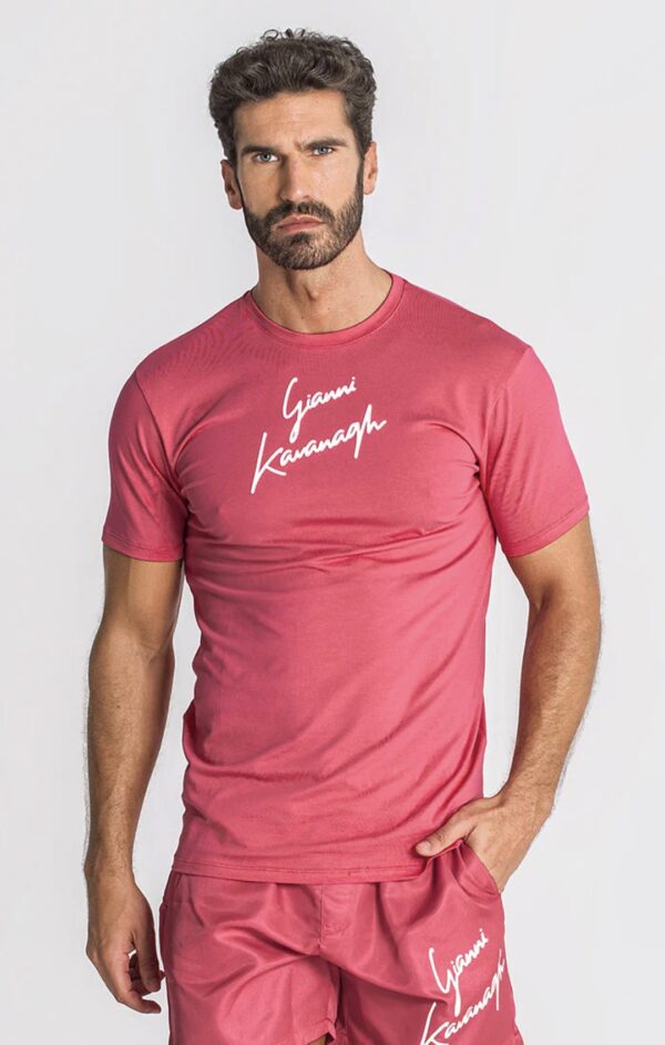 GIANNI KAVANAGH Camiseta " Signature " color rosa