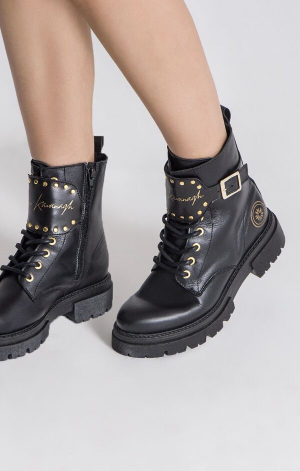 GIANNI KAVANGH Botas " Gladiator " color negro