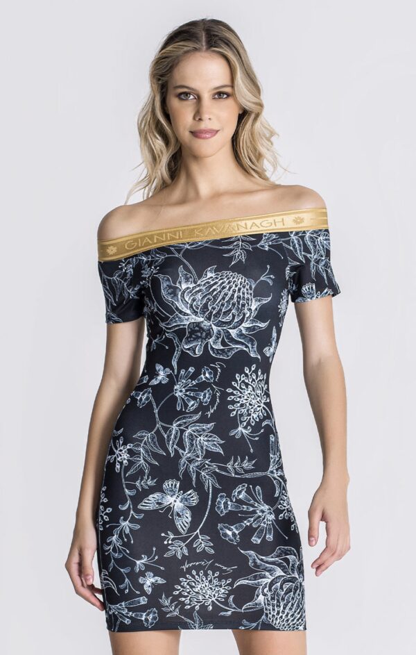 GIANNI KAVANAGH Vestido " Light Breeze " color negro