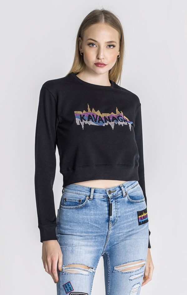 GIANNI KAVANGH Sudadera " Alive " color negro