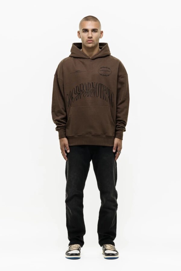 GOOD FOR NOTHING Sudadera " Sustainable Travis " color marron