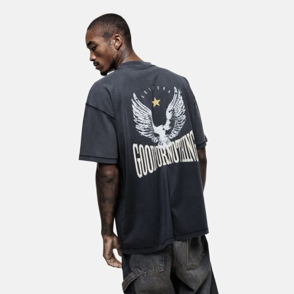 GOOD FOR NOTHINGCamiseta"Arizona Gradient Black T-shirt"color negro