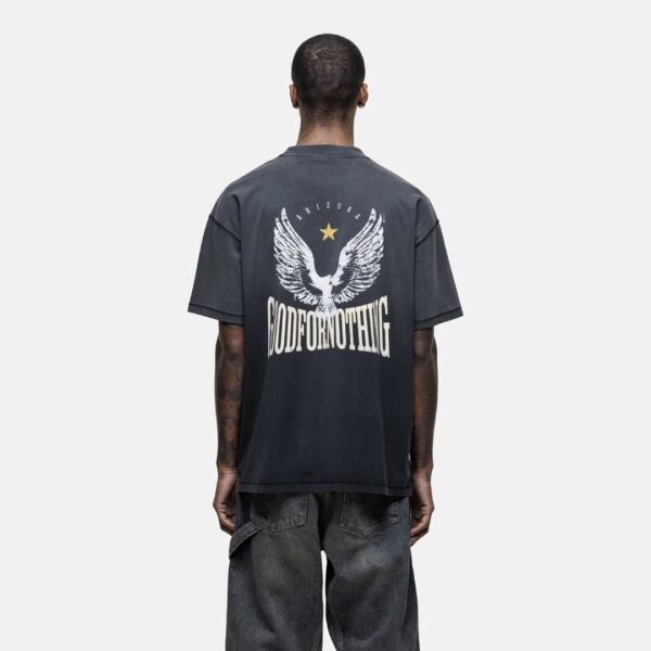 GOOD FOR NOTHINGCamiseta"Arizona Gradient Black T-shirt"color negro