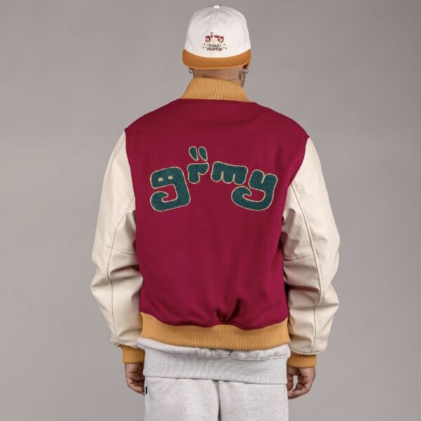 GRIMEY Chaqueta beisbolera " Lust Mantra " color burdeos