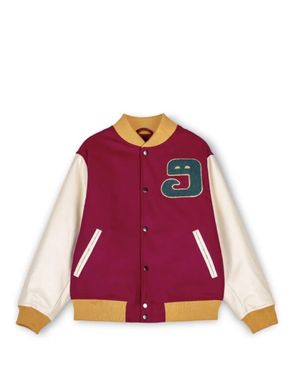 GRIMEY Chaqueta beisbolera " Lust Mantra " color burdeos