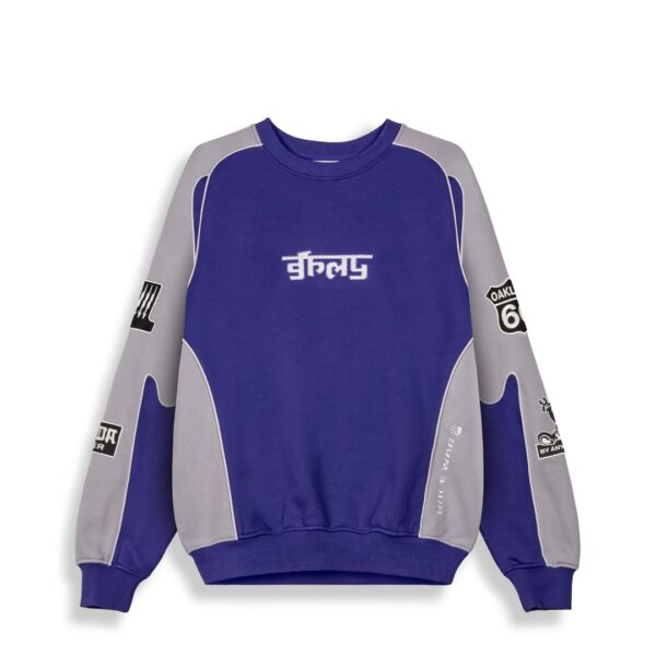 GRIMEYSudadera"RACE WAR VINTAGE CREWNECK"color azul