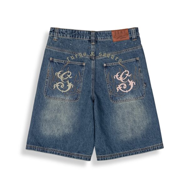 GRIMEYBermudas"CHIEF WATCHER BAGGY DENIM SHORTS"denim