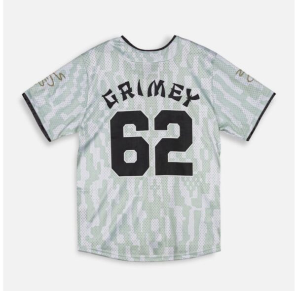 GRIMEY Camiseta " LUCKY DRAGON MESH BASEBALL JERSEY " color blanco