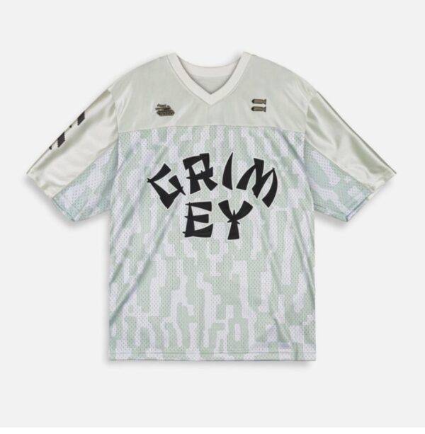 GRIMEY Camiseta " LUCKY DRAGON MESH BASEBALL JERSEY " color blanco