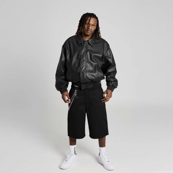 GRIMEYChaqueta"CHIEF WATCHER PU LEATHER BOMBER JACKET"color negro