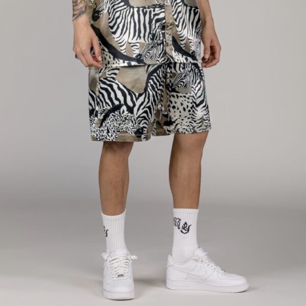 GRIMEY Bermuda " Animal Satin " color tostado