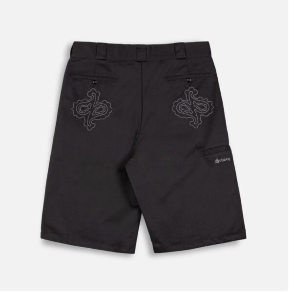 GRIMEY Bermuda " CAUSING PANIC LOOSE WORK SHORTS " color negro