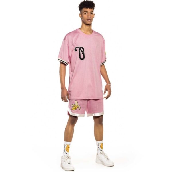 GRIMEY Camiseta " Jungle Punch Mesh Tee " color rosa