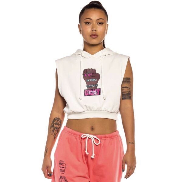 GRIMEY Sudadera sin mangas " Day Dreamer " color blanco