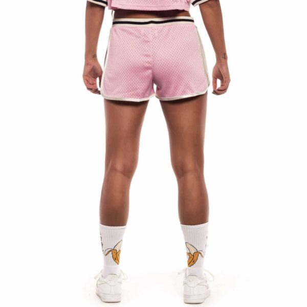 GRIMEY Shorts " Jungle Punch Girl Mesh Shorts " color rosa