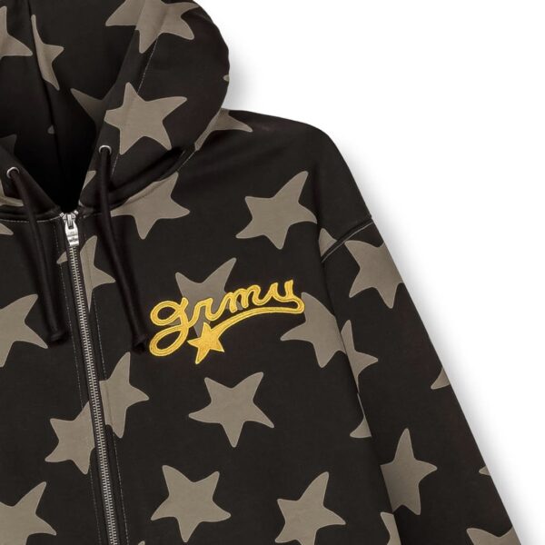 GRIMEYSudadera"MUD'S THE RESIDENCE REGULAR ZIPPER HOODIE"color negro