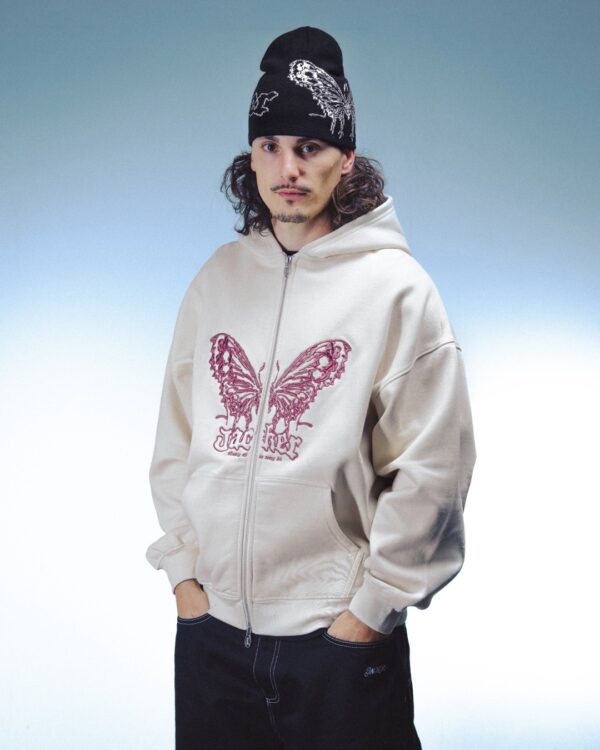 JACKERSudadera"Zhou Zip Hoodie"color beige