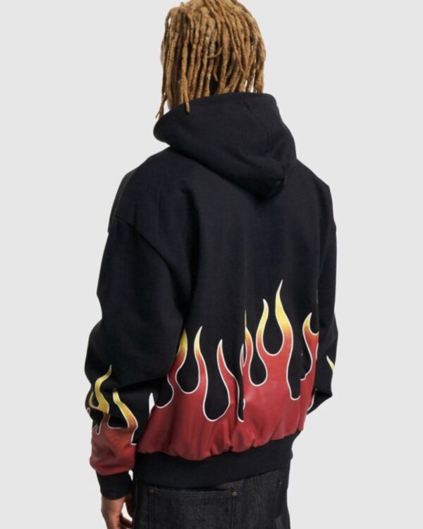 KARL KANI Sudadera " KK Small Signature Flame Os Hoodie black "