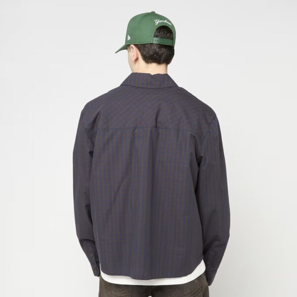 KARL KANICamisa"Signature Check Boxy Shirt"color marron