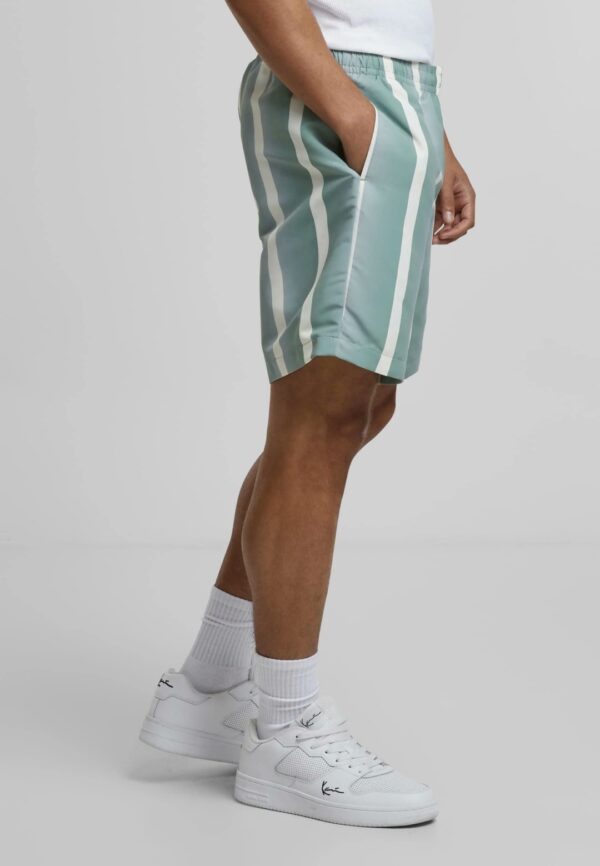 KARL KANIBermudas "Retro Gradient Stripes Board Shorts aqua/white"rayas azul