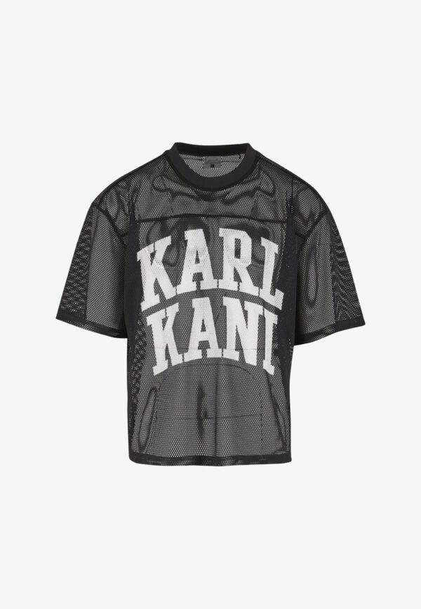 KARL KANICamiseta"Heritage Mesh Boxy Jersey"color negro