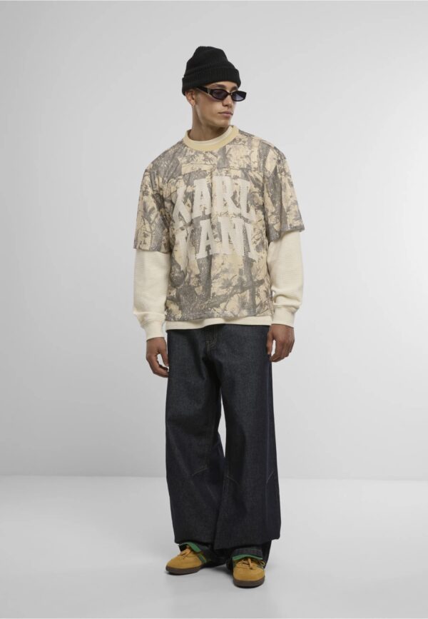 KARL KANICamiseta"Heritage Wood Camo Mesh Boxy Jersey"camuflage