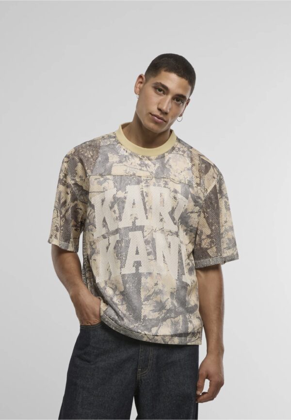 KARL KANICamiseta"Heritage Wood Camo Mesh Boxy Jersey"camuflage