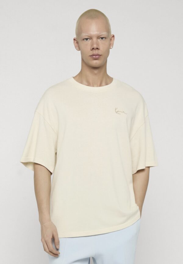 KARL KANICamiseta"Signature Washed Oversized T-Shirt"color blanco
