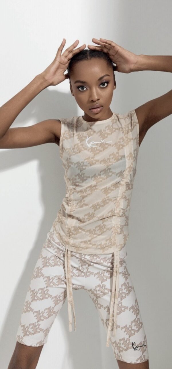 KARL KANI Biker " Old English " color beige