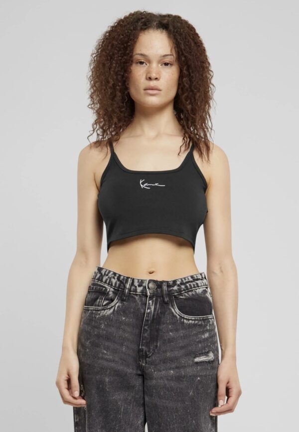KARL KANI Top " "Small Signature Essential CropTop black " color negro