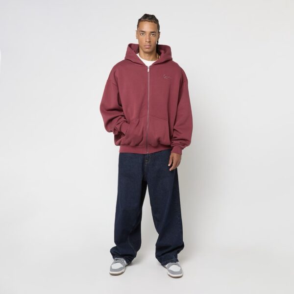 KARL KANISudadera"Kani Western Os Zip Hoodie"color rojo