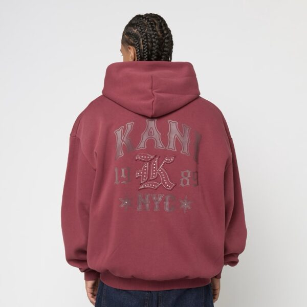 KARL KANISudadera"Kani Western Os Zip Hoodie"color rojo