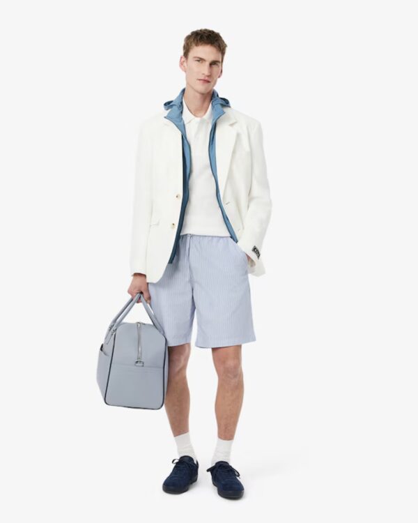 LACOSTEBermudas rayas celeste