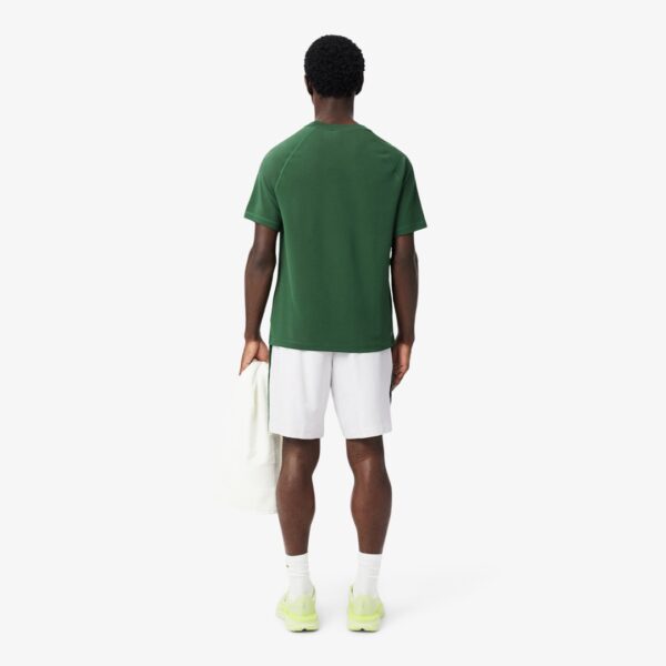 LACOSTEBermudas"Regular Fit Water-Repellent Off Court Shorts"color blanco-verde