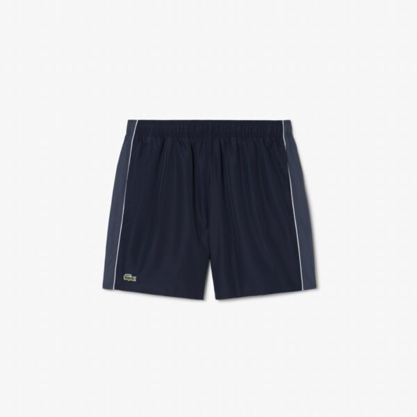 LACOSTEBañador"Mid Length Colorblock Swim Trunks"color negro