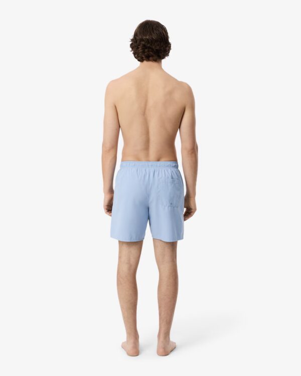LACOSTEBañador"Mid Length Placed Print Swim Trunks"color celeste