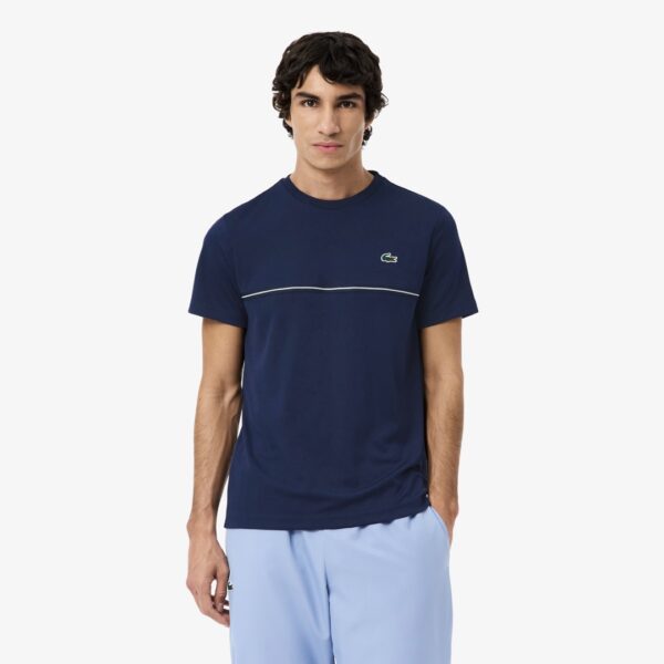 LACOSTECamiseta"Regular Fit Ultra-Dry UPF50 Off Court T-shirt"color marino