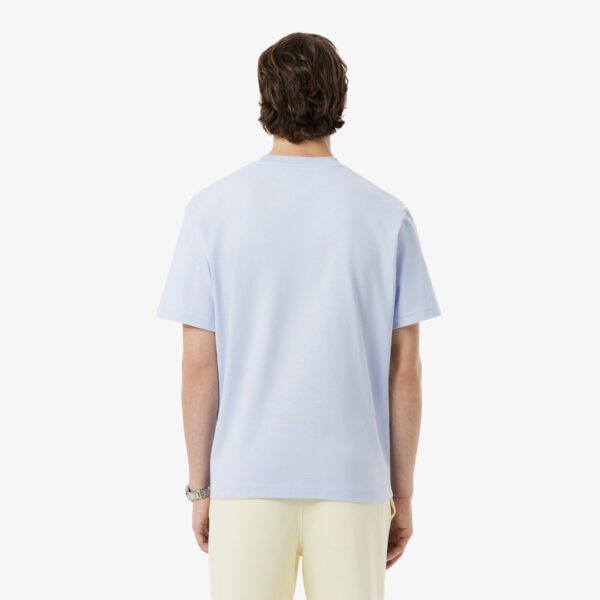 LACOSTECamiseta"Relaxed Fit Heavy Cotton Jersey T-shirt"color celeste