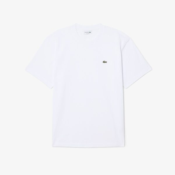 LACOSTECamiseta"Relaxed Fit Heavy Cotton Jersey T-shirt"color blanco