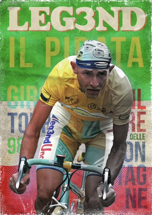 Camiseta LEG3END " IL PIRATA " color blanco de la colección " Epic Sport "