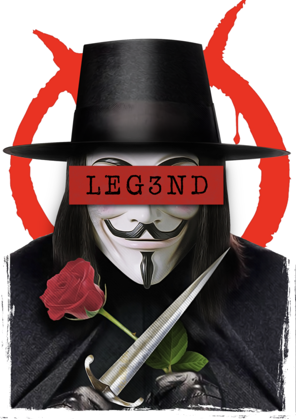 Camiseta Leg3nd VENDETA color blanco de la colección "Rostros de Leyenda"