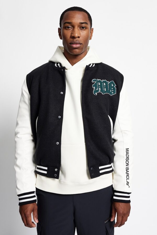 MADISON BARCLAYS Chaqueta " LINCOLN BASEBALL WOOL JACKET " color negro
