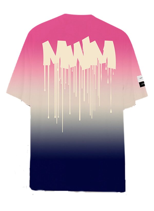 MOD WAVE MOVEMENT Camiseta " DÉGRADÉ T-SHIRT " color fucsia