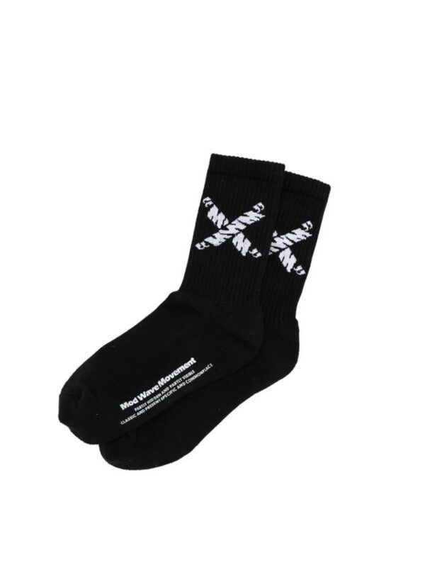 MOD WAVE MOVEMENTPack calcetines"LOGO SOCKS"color blanco-negro