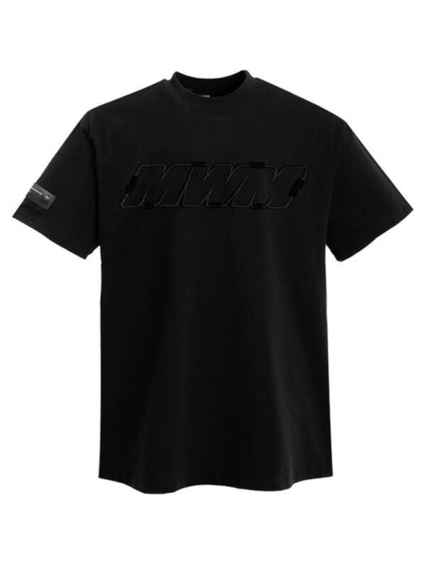 MOD WAVE MOVEMENTCamiseta"LOGO T-SHIRT"color negro