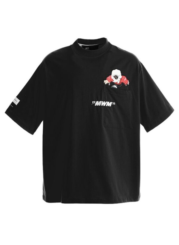 MOD WAVE MOVEMENTCamiseta"VANGUARD´S DOG T-SHIRT"color negro