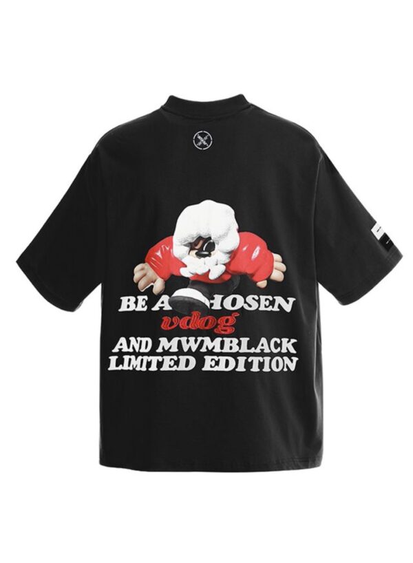 MOD WAVE MOVEMENTCamiseta"VANGUARD´S DOG T-SHIRT"color negro