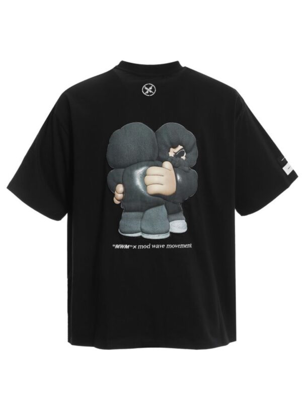 MOD WAVE MOVEMENTCamiseta"VANGUARD´S DOG T-SHIRT"color negro
