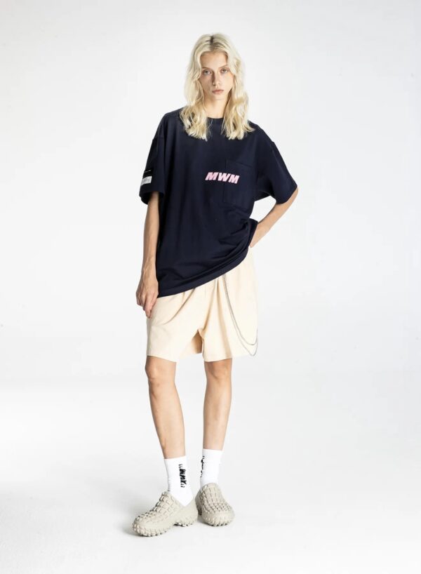 MOD WAVE MOVEMENTCamiseta"Embroidered Bandana Pocket Tee"color marino