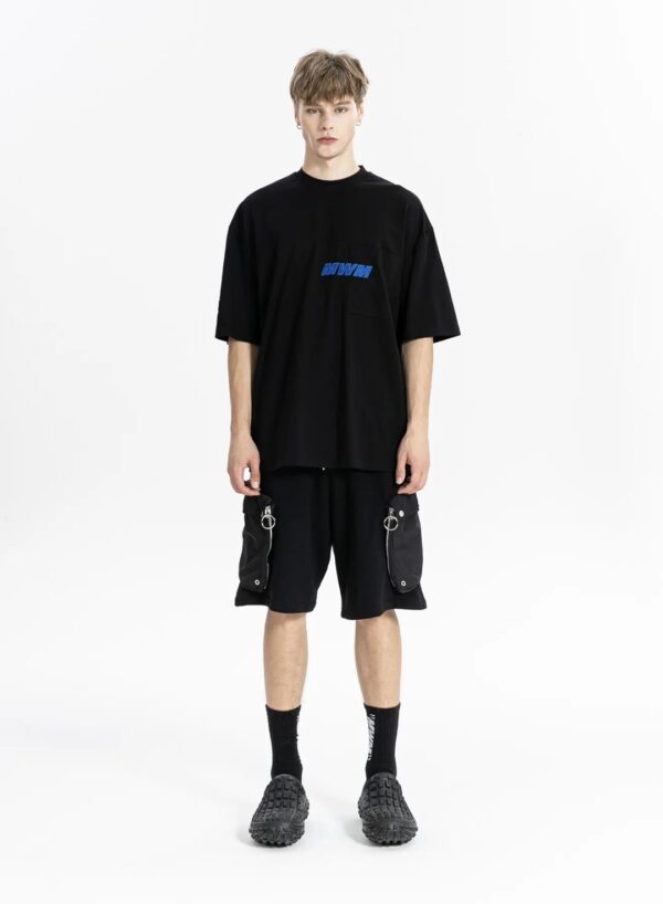 MOD WAVE MOVEMENTCamiseta"Embroidered VDog Tee"color negro